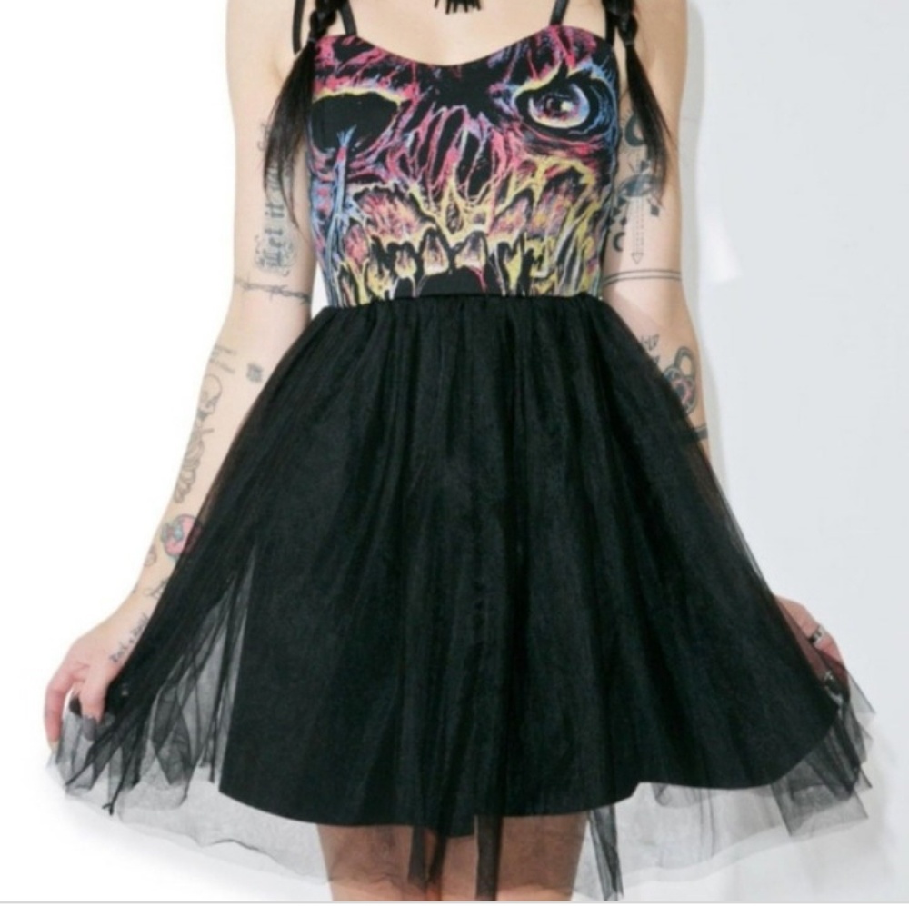 ONE LEFT Iron Fist Carl Tulle black dress - Picture 3 of 4